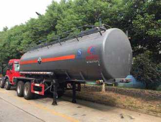 25.3 cubic meter tank semi-trailer for transporting corrosive materials