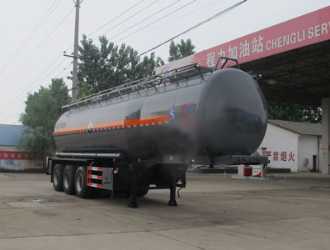 38 corrosive material tank transport semi-trailer